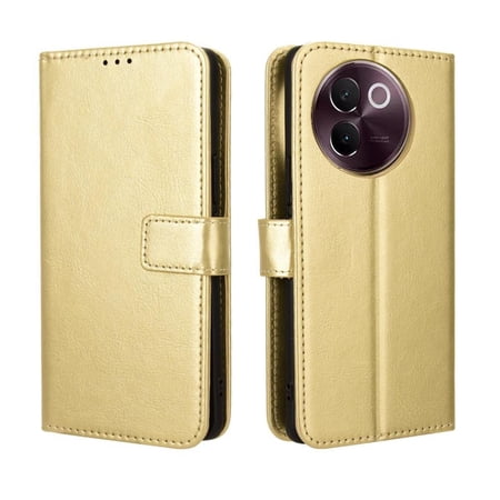 Flip Case for VIVO V40 Lite 5G All-in-One Wallet Multifunctional Folio Flip Cover with Card Holder and Detachable Wrist Strap