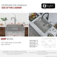 thumbnail image 4 of Stylish Dual Mount 27" Stainless Steel Single Bowl Kitchen Sink with 5 Accessories S-127W, 4 of 10