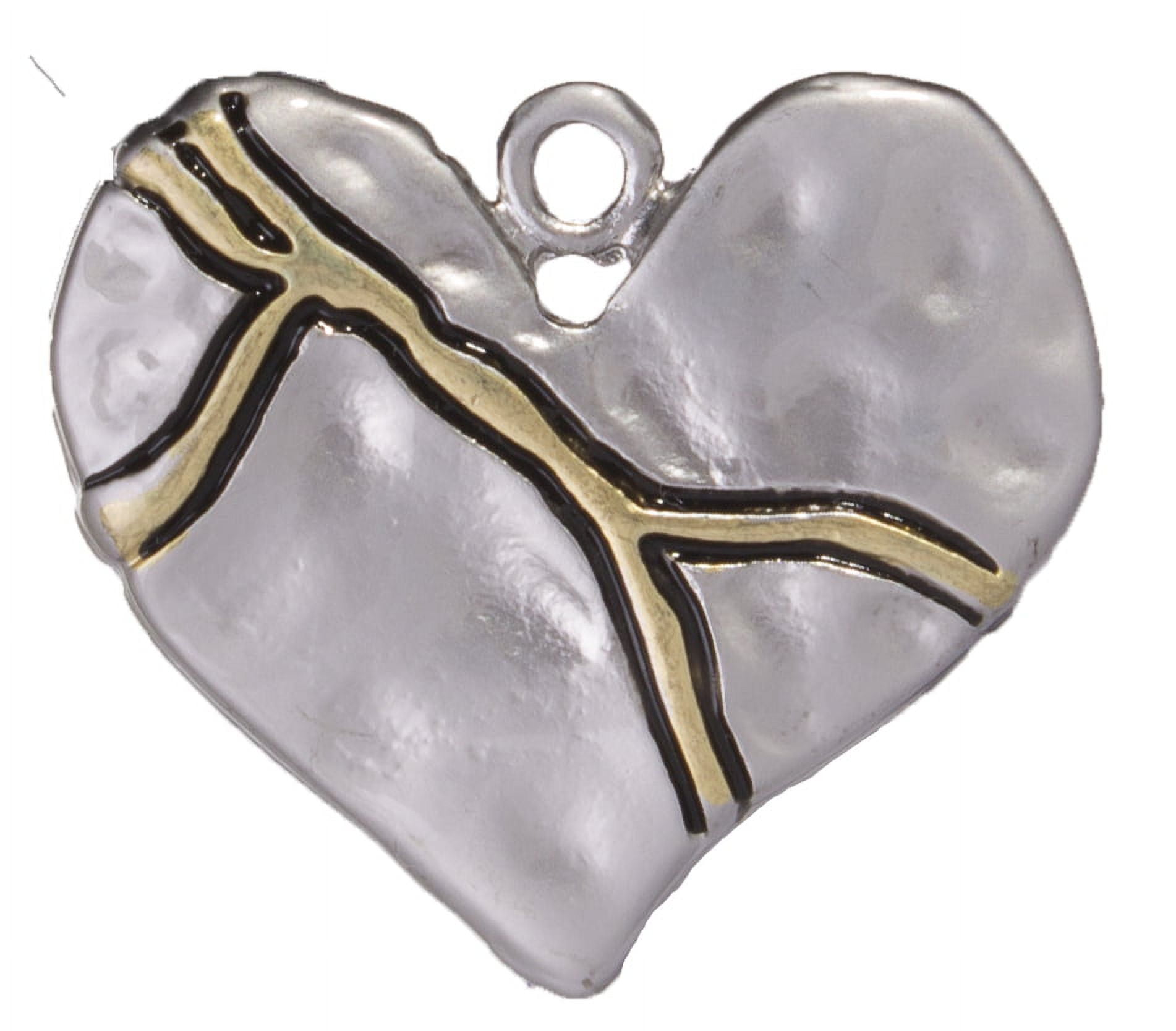 14k Gold Filled Broken Heart Charm Dripping Blood Red Black White Enamel  Love for Valentine Jewelry Making N-347 - N-349