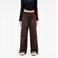 thumbnail image 3 of Pantalones Cargo holgados informales para mujer, ropa de calle con cordón, pantalones holgados de pierna ancha de gran tamaño, deportivos, Vintage, Hip Hop, Y2K, Joggers, 3 of 5