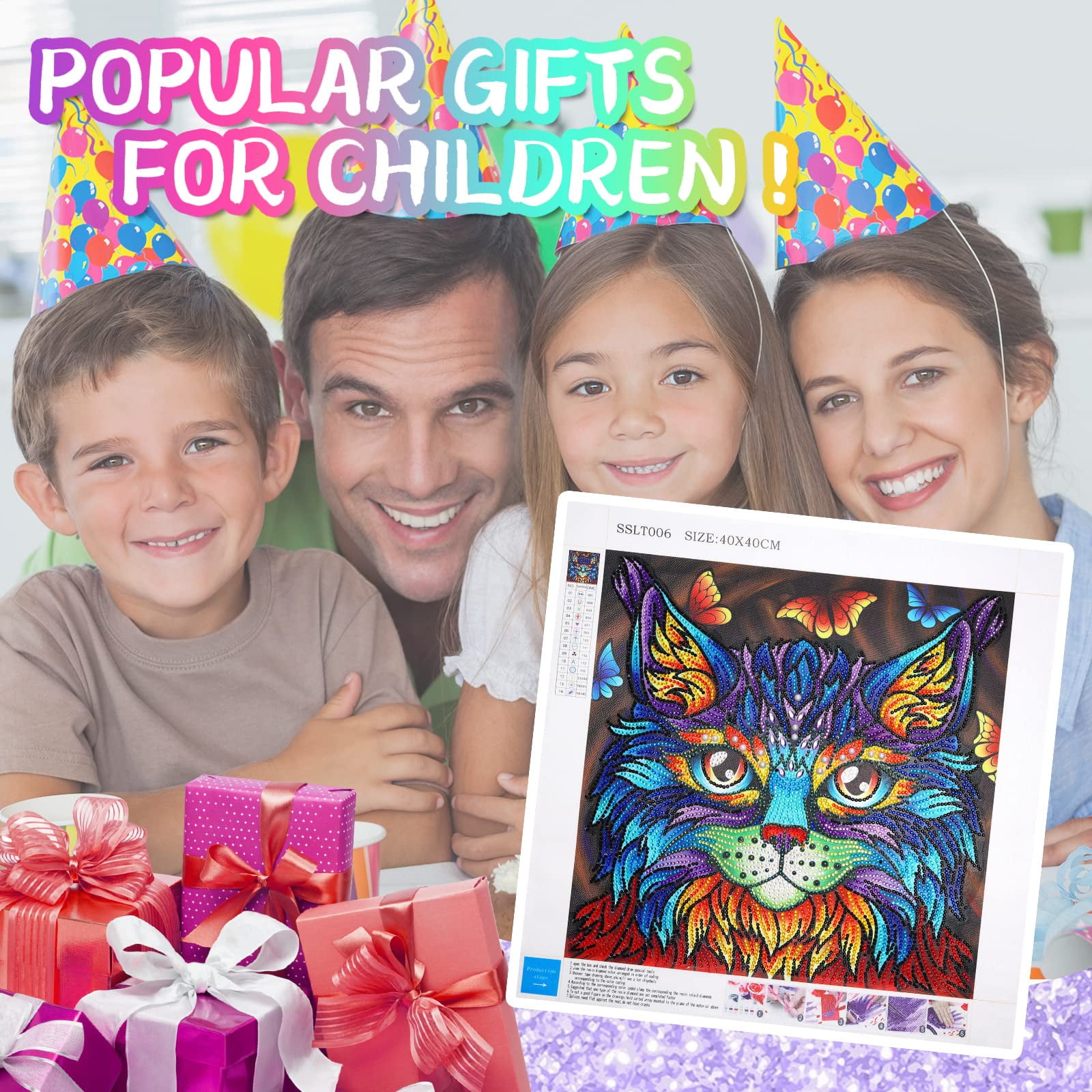 Gifts for 9 10 11 12 13 14 Year Old Girls Teen Boys, Diamond Art Kits Arts  and Crafts for Kids Teenager Aged 10-15, Diamond Painting Peinture Diamant  for Adult Children Teens