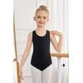 thumbnail image 2 of Oudiya Leotard for Girls Sleeveless Gymnastic Leotards Hollow Back Ballet Dance Unitards Bodysuit for 3-13Y, 2 of 7