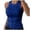 v#29Blue122, variant on Women Tank Tops Star Pattern Vest Elastic Slim Fit Choker Neck Waist Shirring Soft Lightweight For Summer Yoga Outdoor Play Elegant Sleeveless,Blue,L