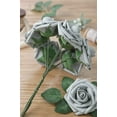 thumbnail image 2 of Artificial Flowers 25pcs Real Looking Ivory Foam Fake Roses with Stems for DIY Wedding Bouquets White Bridal Shower Centerpieces Arrangements Party Tables Decorations, 2 of 5