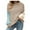 DT--Khaki, variant on DailyTrove Women's Color Block Oversized Top, Long Sleeve, Casual Night Out & Party Wear, Soft Rayon , Plus Size Friendly