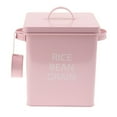 thumbnail image 2 of kusrkot Dog Cat Moisture Resistant Rice Bucket Cereal Grain Food Storage Container Small Pink, 2 of 9