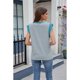 thumbnail image 3 of Camisetas Básicas de Verano para Mujer, Camisetas Informales Sin Mangas, Camisetas Holgadas XXL, Color Azul Polvo, 3 of 8