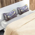 thumbnail image 7 of GZHJMY Van Gogh The Starry Night Satin Pillowcase for Hair and Skin Silk Pillowcase, Queen Size(20x30 inches) - Slip Cooling Satin Pillow Covers with Envelope Closure, 7 of 7