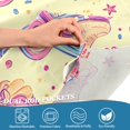 thumbnail image 4 of Yayeee Kitchen Valance Rod Pocket 54" x 18" Living Room Window Curtain, Neon Skates, 4 of 6