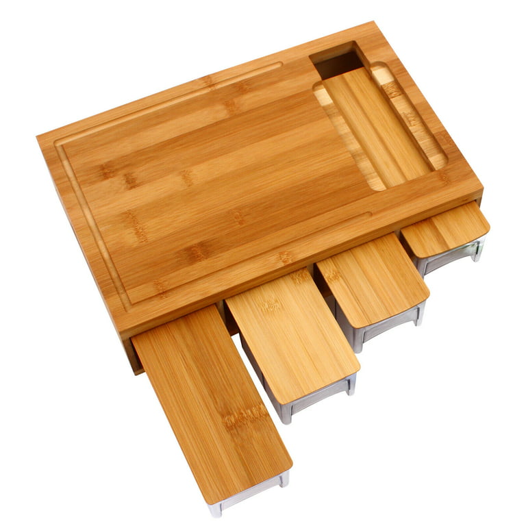Chopbox Cutting Board 5-in-1 Kitchen Bamboo Chopping Board Set