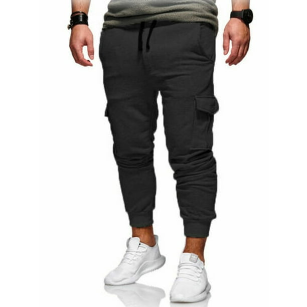 FOCUSNORM - Men Sport Pants Long Trousers Tracksuit Fitness Workout ...