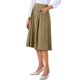 thumbnail image 4 of Faldas Midi para Mujeres Fluidas A-Line de Cintura Alta Largas Casual con Bolsillos 2025 M Caqui, 4 of 6