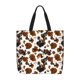 thumbnail image 1 of Easygdp Cow Tie Dye Bolsa Tote para Mujer, Bolso de Hombro para Trabajo, Playa, Viajes, Compras y Supermercado, 1 of 7