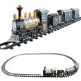 Northlight Lighted and Animated Christmas Train Set Decoration - Black ...