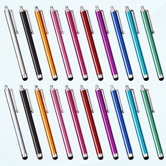 Stylus Set of 20 Pack, Universal Capacitive Touch Screen Stylus Compatible with iPad, iPhone, Samsung, Kindle Touch, Compatible with All Device with Capacitive Touch Screen – 10 Color