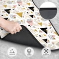 thumbnail image 3 of Cauagu Geometric Triangle Pattern Car Floor Mat Set of 4,Car Carpet Mats Car Mats with Anti-Slip Backing & Driver Heel Pad Universal Fit for Cars/Trucks/SUV/Vans, 3 of 6