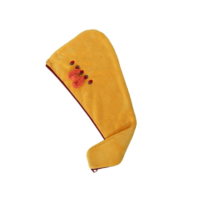 Cap de Pelo Seco de Lana de la Toalla de Pelo Envolto, Secado de Absorción de Agua Fuerte Tridimensional Espesado, Cap de Ducha para el Hogar, Cap de Ducha para el Cabello Largo de las Mujeres, Cap De