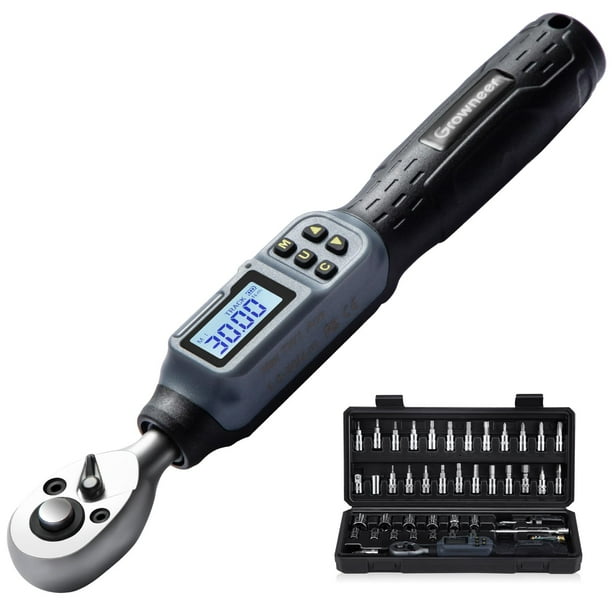 Llave dinamométrica digital GROWNEER 1,5-30 Nm 1/4" Drive