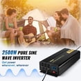 thumbnail image 2 of Inversor de corriente VEVOR de 2500 W, onda sinusoidal pura, 12 V DC a 120 V AC, 2 of 9