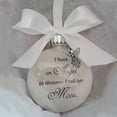 thumbnail image 4 of SMKE Feather Angel Memorial Glass Ornament,I Have an Angel in Heaven,Engraved Spherical Pendant,Sympathy Remembrance Feather,Comfort Gift Grieving, 4 of 9
