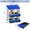 blue, variant on 4-Compartment Chicken Nesting Box with Roll-Away Design – Heavy Duty Galvanized Steel Egg Collection System – Wall Mount or Stand – Red, Four Grids