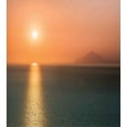thumbnail image 3 of Ambesonne Nautical Duvet Cover Set, Sunrise over Ocean, Twin, Orange Blue, 3 of 3