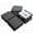 Dark Gray#4, variant on Patio Interlocking Deck Tiles, 12"x12" Square Composite Decking Tiles, Four Slat Plastic Outdoor Flooring Tile All Weather for Balcony Porch Backyard, (Gray, Pack of 36),