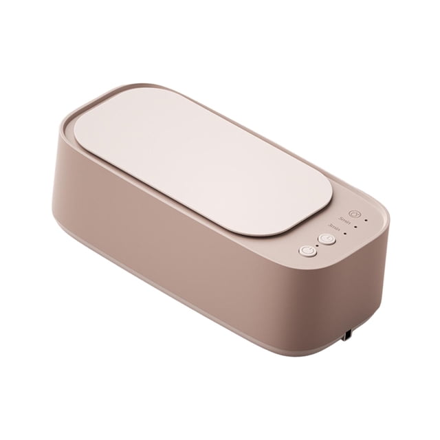 Ultrasonic Jewelry Cleaner Portable Electric Convenient Glasses Cleaning Machine Pink