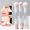 Pink 3PC, variant on UNLLLL Double Headed Makeup Brush, Powder and Blusher Applicator with Soft Bristles, Mini Portable Face Tool for Blending, for Foundation Setting Powder and Everyday Makeup