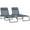 Grey, variant on Outsunny 2 PCs Folding Lounge Chair, Chaise Lounge with Headrest Dark Blue