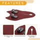 thumbnail image 5 of Gancho Universal para Reposacabezas de Asiento de Automóvil, 1 Pcs, Rojo Vino, 7.17"x3.94", 5 of 7