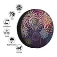 thumbnail image 4 of Goofa Fireworks2 Pattern Universal Tire Cover for Jeep, SUV, Truck, and Trailer – Waterproof, UV-Resistant,Easy to Install, Fits 14"-17" Tires-16 inch, 4 of 6