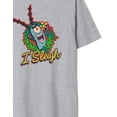 thumbnail image 4 of SpongeBob SquarePants T-Shirt Gris à Manches Courtes pour Femmes, 4 of 7