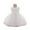 White, variant on Sleeveless Tulle Flower Girl Dress with Bow Elegant Party Wedding Birthday Formal Princess Gown for Toddlers Kids