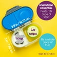 thumbnail image 2 of b.box Snack Box for Kids & Toddlers: 2 Compartment Snack Containers, Mini Bento Box BPA free (Lemon Sherbet, 12oz), 2 of 7