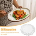 thumbnail image 3 of Paper Placemats Bulk Round Paper Placemats Disposable Lace Paper Table Mats White Inch Food Placemats 100 Pieces Paper Placemats Suitable for Cake Desserts Crafts, 3 of 5