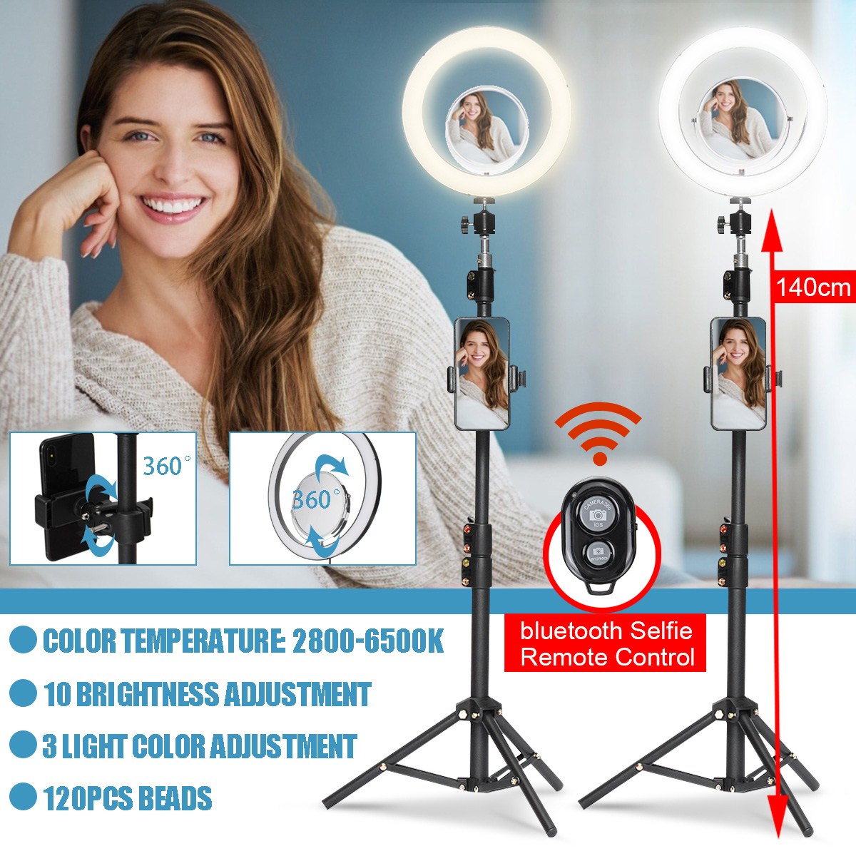 walmart makeup mirror bluetooth