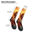 thumbnail image 2 of Sikiie Sunset Meditating Dog Knee Socks, High Socks Long Stretchy Sock Women Knee High Stocking, Long Socks for Women, 2 of 6