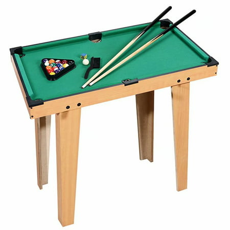 Mini Pool Table, Premium Tabletop Billiards Mini Snooker Game Set - Balls, Cues, and Rack Pool, Sport Bank Shot Family