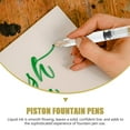 thumbnail image 3 of LNGOOR 2 Pcs Stylo Plume Calligraphie Formation Stylos Luxe Piston Portable Abs Étudiant, 3 of 6