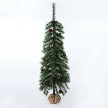 Holiday Time 5-Foot Artificial Christmas Parsons Pine, with Burlap Base