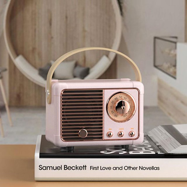 Bocina Bluetooth Portátil Altavoz retro compatible con Bluetooth Subwoofer clásico Decoración Mini altavoces Likrtyny Para estrenar
