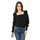 thumbnail image 5 of Sueter de escote cuadrado Roman Fashion /Juvenil, 7495 (Negro) negro ECH, 5 of 6