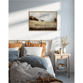 thumbnail image 5 of Drsoum 16x24in Framed Canvas Wall Art Vintage Classical Oil Painting The Vast Grassland Room Decor for Hallway Bedroom Living Room - Natural Framed, 5 of 7