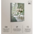 thumbnail image 2 of Spring Dove Bathroom Canvas Glam Bathroom Art by Art Remedy, Gallery Wrapped, 24" x 36", 2 of 7