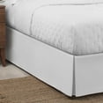 thumbnail image 4 of Luxury Hotel Microfiber Tailored Style Bed Skirt with Classic 14 Inch Drop Length, King, White, 4 of 6