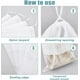 thumbnail image 4 of 16 bolsas para zapatos de viaje, bolsas guardapolvo con cordón, blancas, de tela no tejida, con ventana visible, para guardar y empacar zapatos., 4 of 6