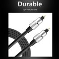 thumbnail image 4 of Optical Sound Cable, Digital Optic Cord, Toslink Cable With Clear Sound, Gold Plated Connector For  TV, 4 of 8