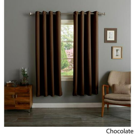Aurora Home Grommet Top Thermal Insulated 72-inch Blackout Curtain