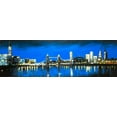 thumbnail image 2 of Atelier B Art Studio 18x9 White Modern Wood Framed Museum Art Print Titled - Skyline of London, 2 of 4